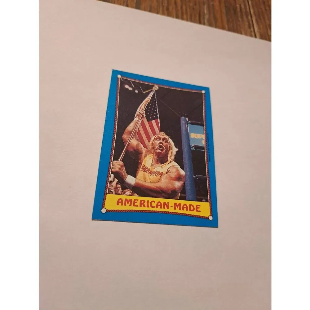 1987 Topps WWF Hulk Hogan #35 American Made Wrestling Trading Card Vintage - Picture 1 of 2